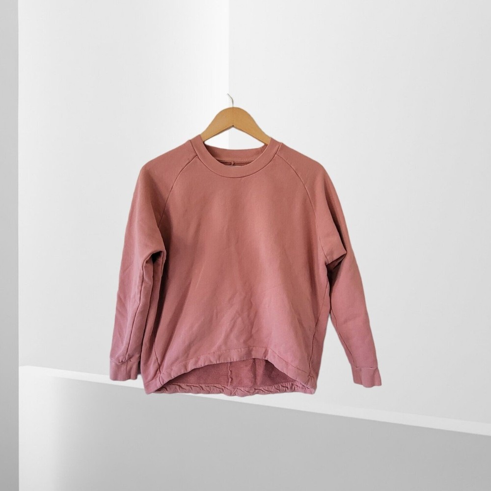 MILES by MADEWELL Pullover Sweatshirt Mock Neck Salmon Orange Women's Size XS